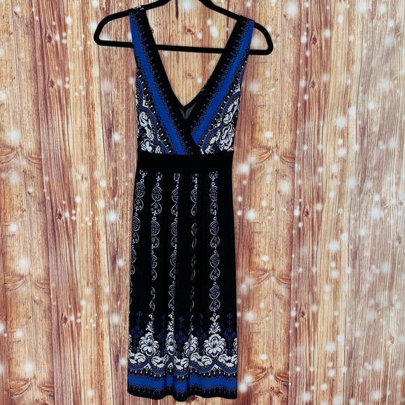 Connected Apparel Size 12 V Neck Front and Back Empire Waist Sleeveless - Picture 2 of 7